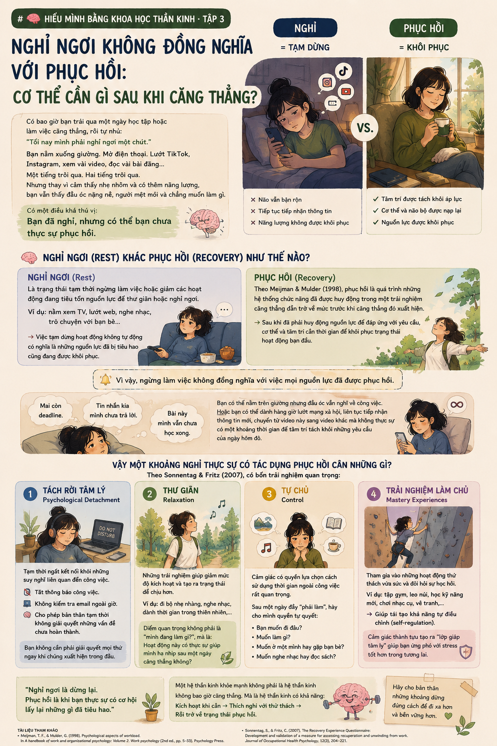 NGHỈ NGƠI KHÔNG ĐỒNG NGHĨA VỚI PHỤC HỒI: CƠ THỂ CẦN GÌ SAU KHI CĂNG THẲNG? 